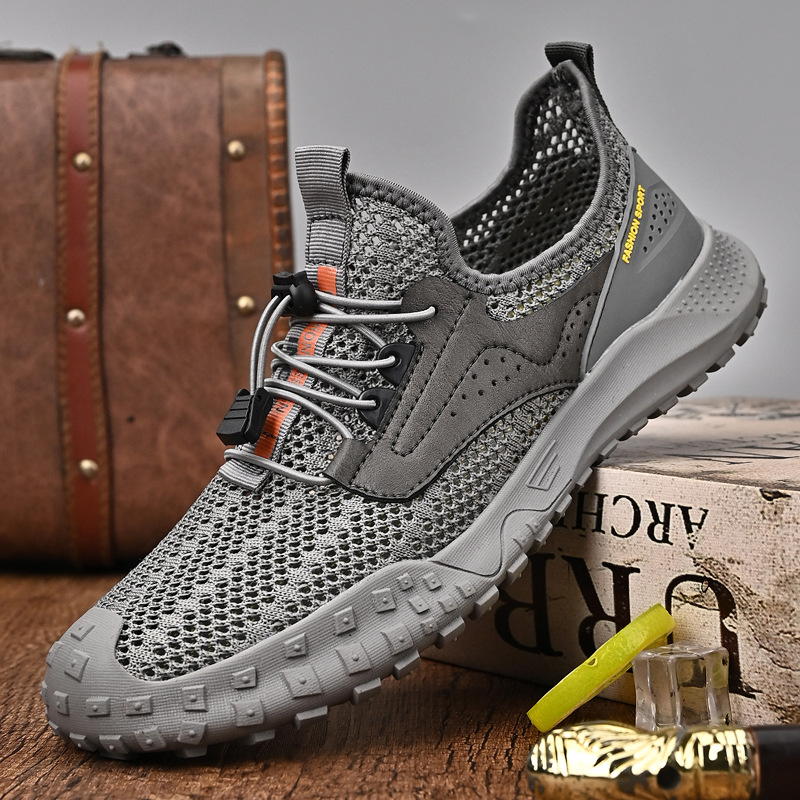 網面鞋男夏季透氣男鞋薄款鏤空透氣輕便休閒鞋軟底防滑泉州運動鞋