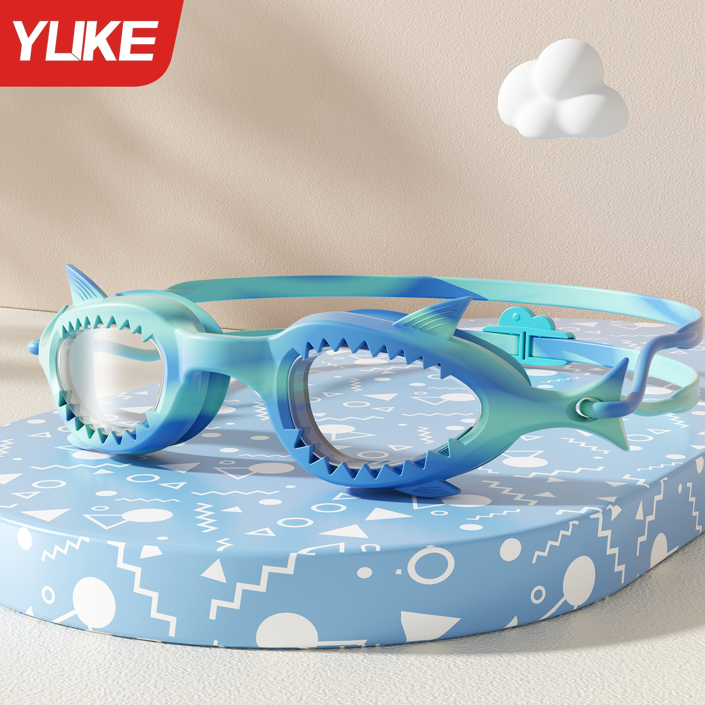 Gafas de natación para niños Gafas de marco pequeño antivaho para niños y niñas Entrenamiento de natación Buceo en forma de pez Equipo profesional impermeable HD