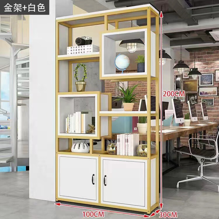 本棚の着地は簡単で、多層の本棚の事務室の現代的な屏風の花棚の客間の鉄芸は壁の棚を遮ります。|undefined