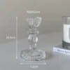 Низкий подсвечник с цветочным основанием