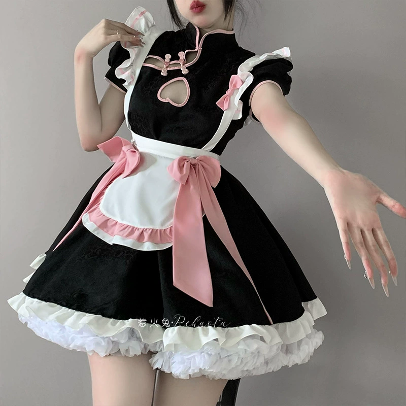 Платье, японский комплект, кимоно, сексуальный костюм, стильLolita, китайский стиль