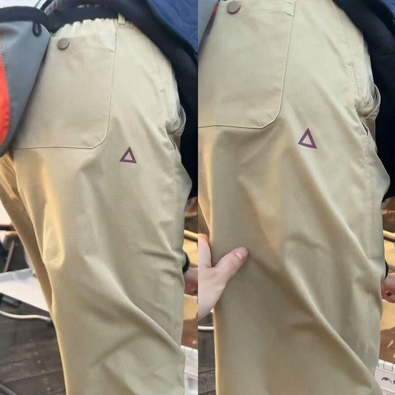 Spring and Autumn Functional Loose Tapered New Triangle Simple Trendy Cargo Pants Men's Casual Pants American Outdoor Trousers