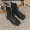 Martens, breathable elastic boots English style, 2021 collection, genuine leather, British style