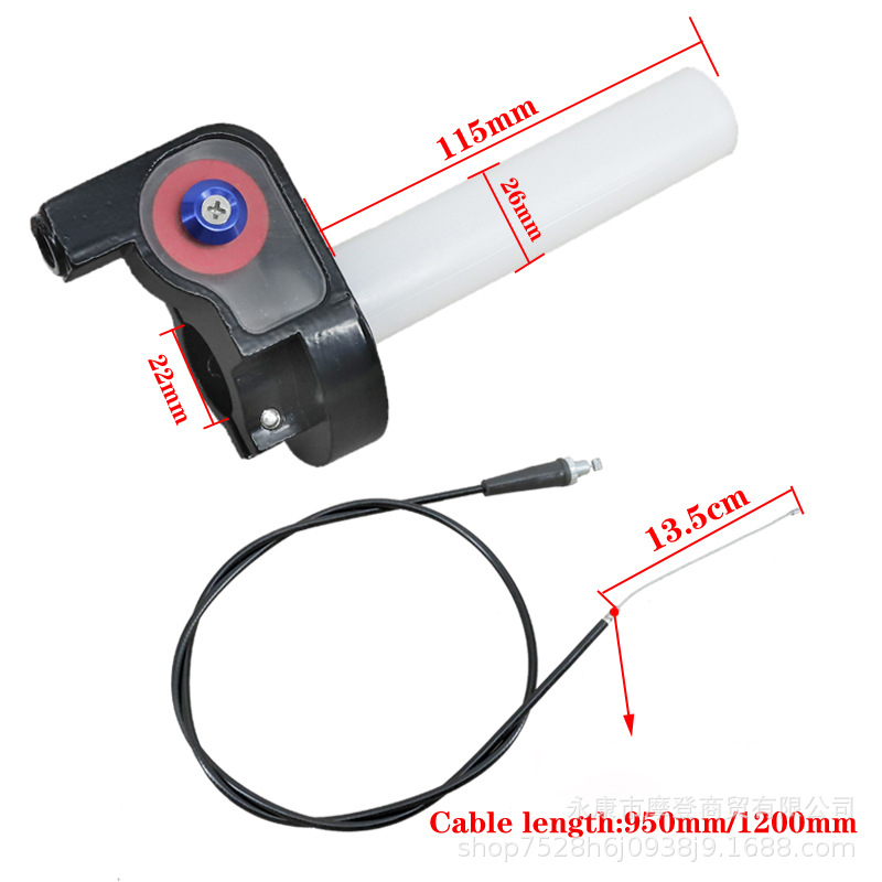 Off-Road Motorcycle Modification Accessories Universal Cqr Crf High-Speed Large Twist Oil Visible Throttle Handlebar Fuel Handlebar