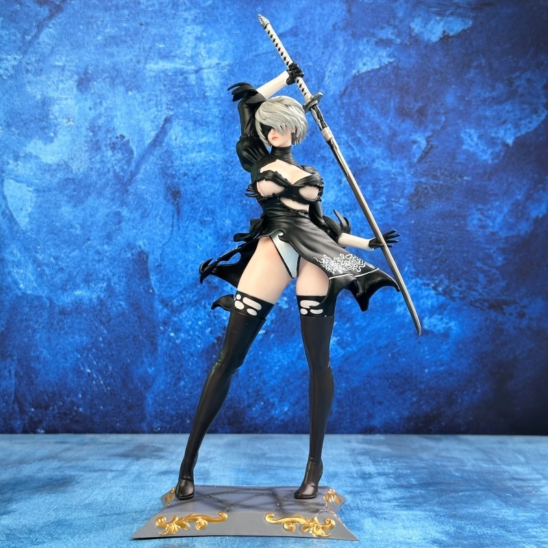 メカニカルエイジ 2B ガールゲーム女神双頭彫刻天使ニール美モデル装飾品フィギュア卸売|undefined