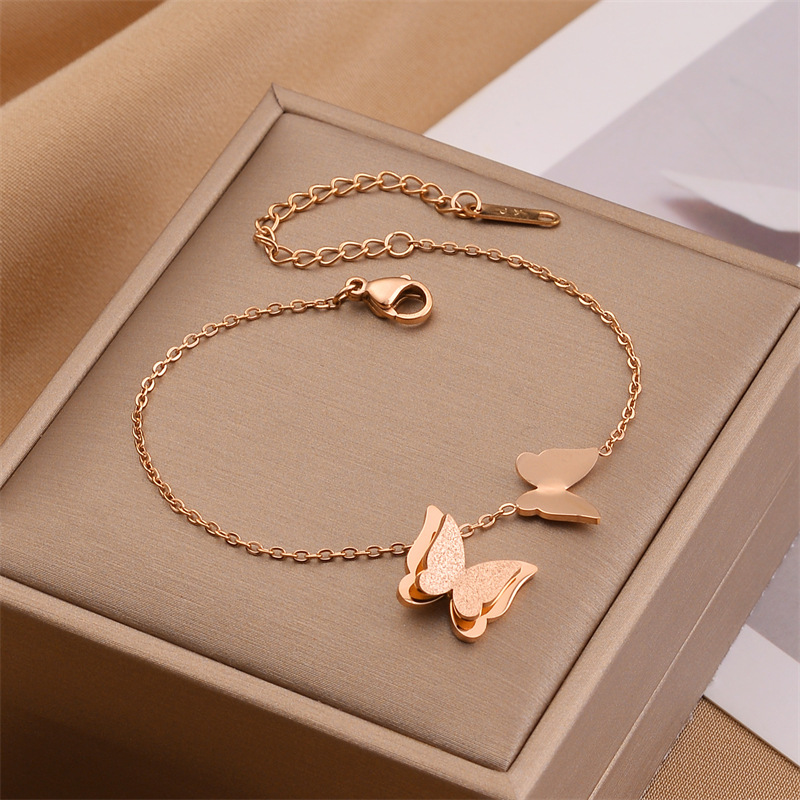 Joyas transfronterizas europeas y americanas Pulsera de acero de titanio de todo fósforo Versión coreana del temperamento bohemio Pulsera de acero de titanio que no se desvanece Joyería femenina