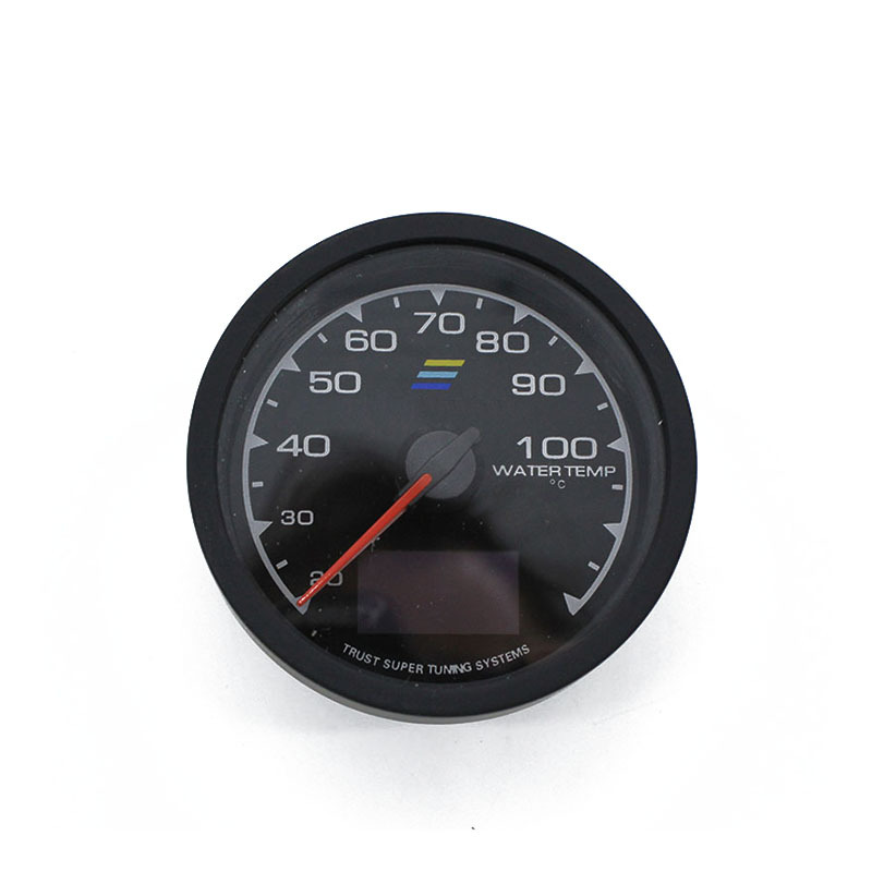 Auto Supplies Car Restoration Instrument Water Temperature Meter 62mm LED 7 Color Display Water Temperature Meter