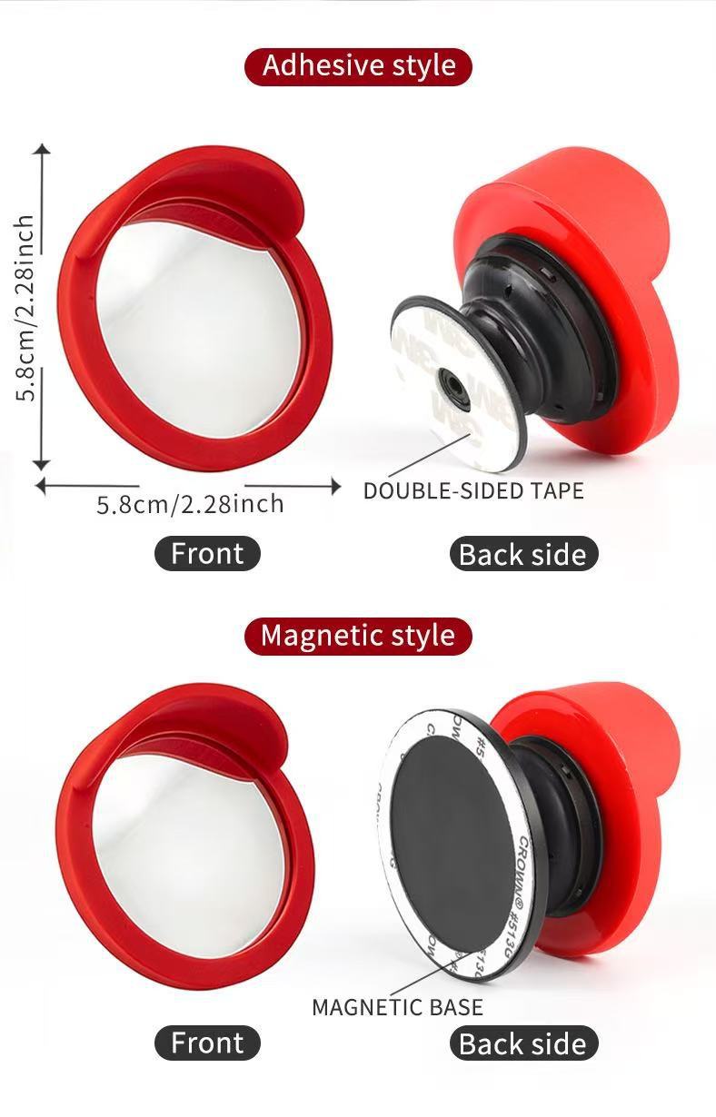 Magsafe Mobile Phone Selfie Mirror Magnetic Suction Cup Holder Suitable for iPhone Photo and Video Assistance Convex Mirror