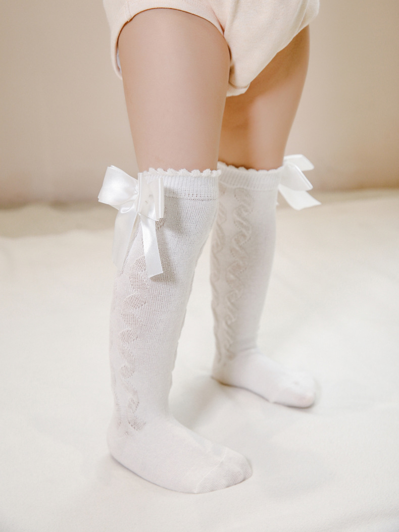 Women's Fashion Solid Color Bow Knot Cotton Ankle Socks 1 Set display picture 2