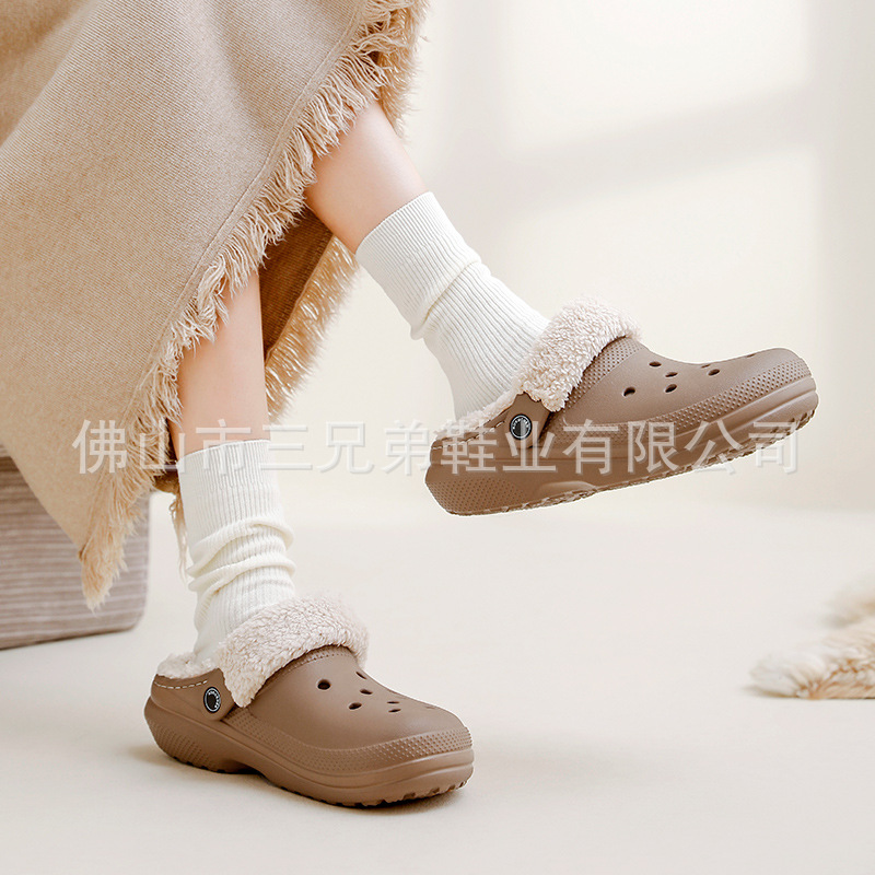 Zapatos de algodón cálido de cacho de cacho