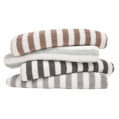 2條裝日式無印條紋純棉家用男女毛巾柔軟吸水洗臉巾成人全棉面巾