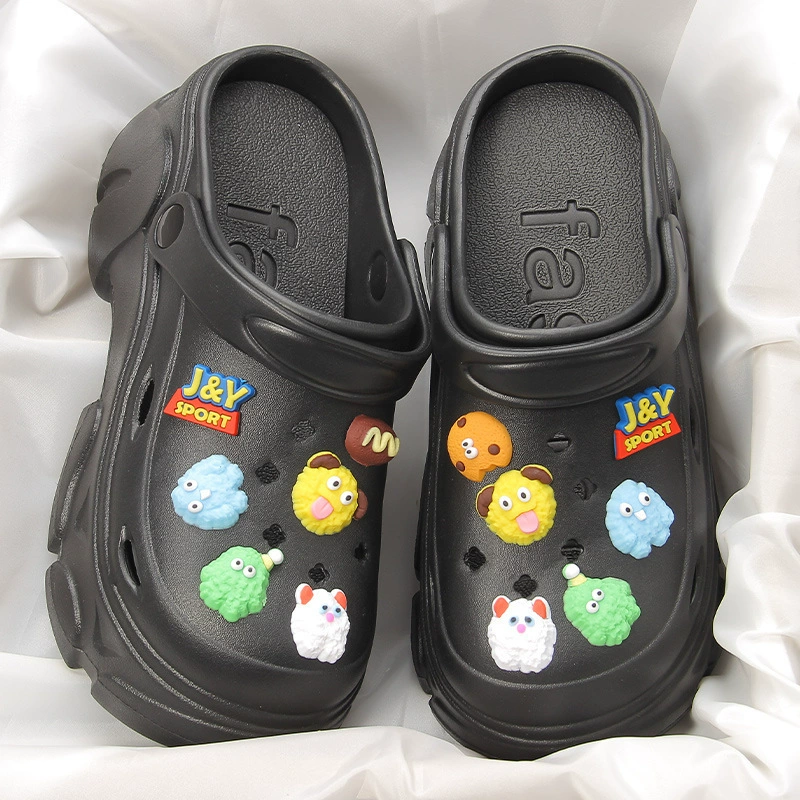 Летние щенки DIY пещерные туфли для женщин носить высокие каблуки на открытом воздухе