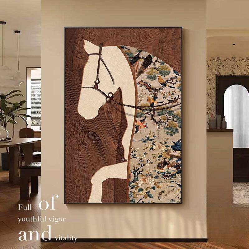 Vintage-Style Decorative Painting for Entryway, French-Style Living Room Sofa Background Wall Hanging Painting, High-End Wall Art Vintage-Style Decorative Painting for Entryway, French-Style Living Room Sofa Background Wall Hanging Painting, High-End Wall Art
