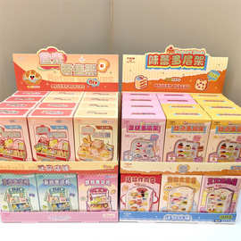 创意DIY迷你超市零食货架潮玩树脂微缩DIY配件桌面装饰过家家玩具