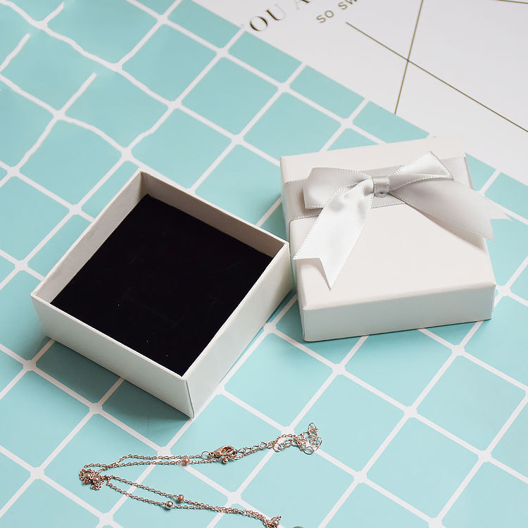 Daily Occasion Solid Color Pattern Simple Style Style Simple Style Solid Color Paper Jewelry Boxes