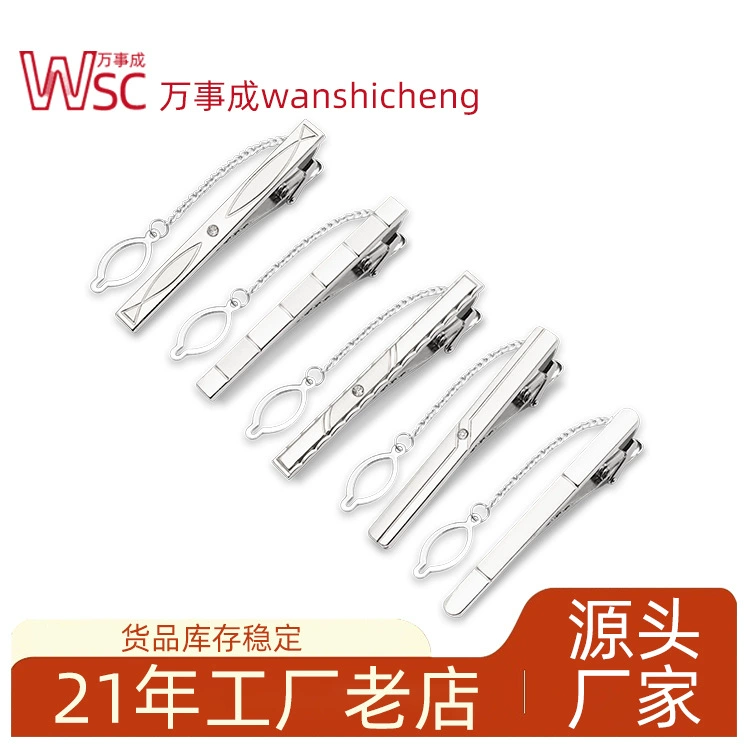 Silver chain, metal tie, high-quality style, custom-made