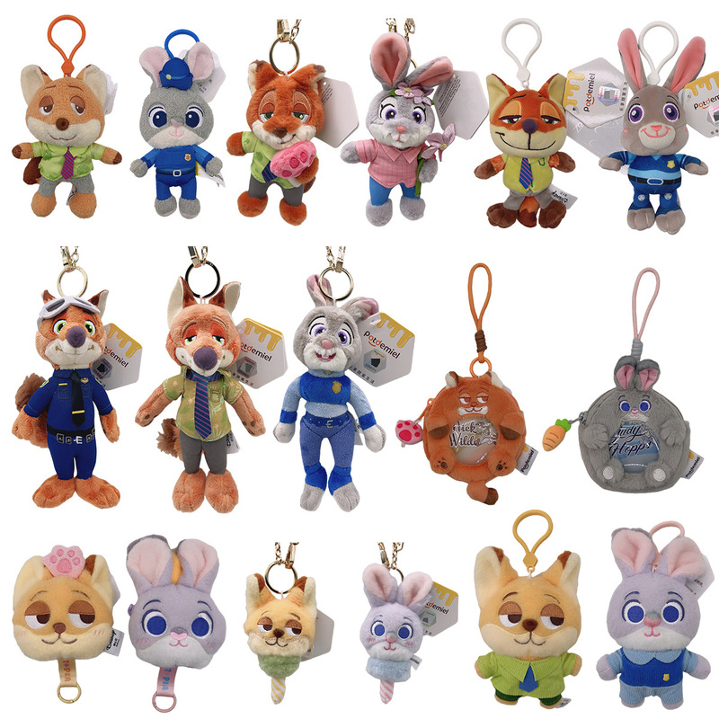 Disney Zootopia 2 Classic Nick Fox Doll Rabbit Judy Stuffed Toy Doll Bag Pendant Disney Zootopia 2 Classic Nick Fox Doll Rabbit Judy Stuffed Toy Doll Bag Pendant