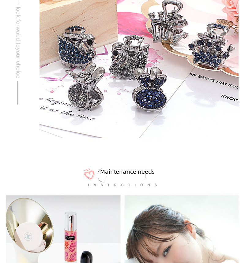 Fermaglio capelli donna stile coreano piccola molletta carina_voghion.com