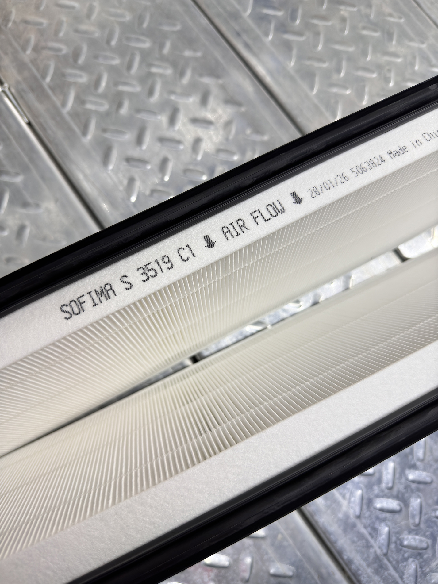 Sofima air conditioning filter is suitable for Tesla Model Y external air conditioning filter, white, 2-pack, 1658375