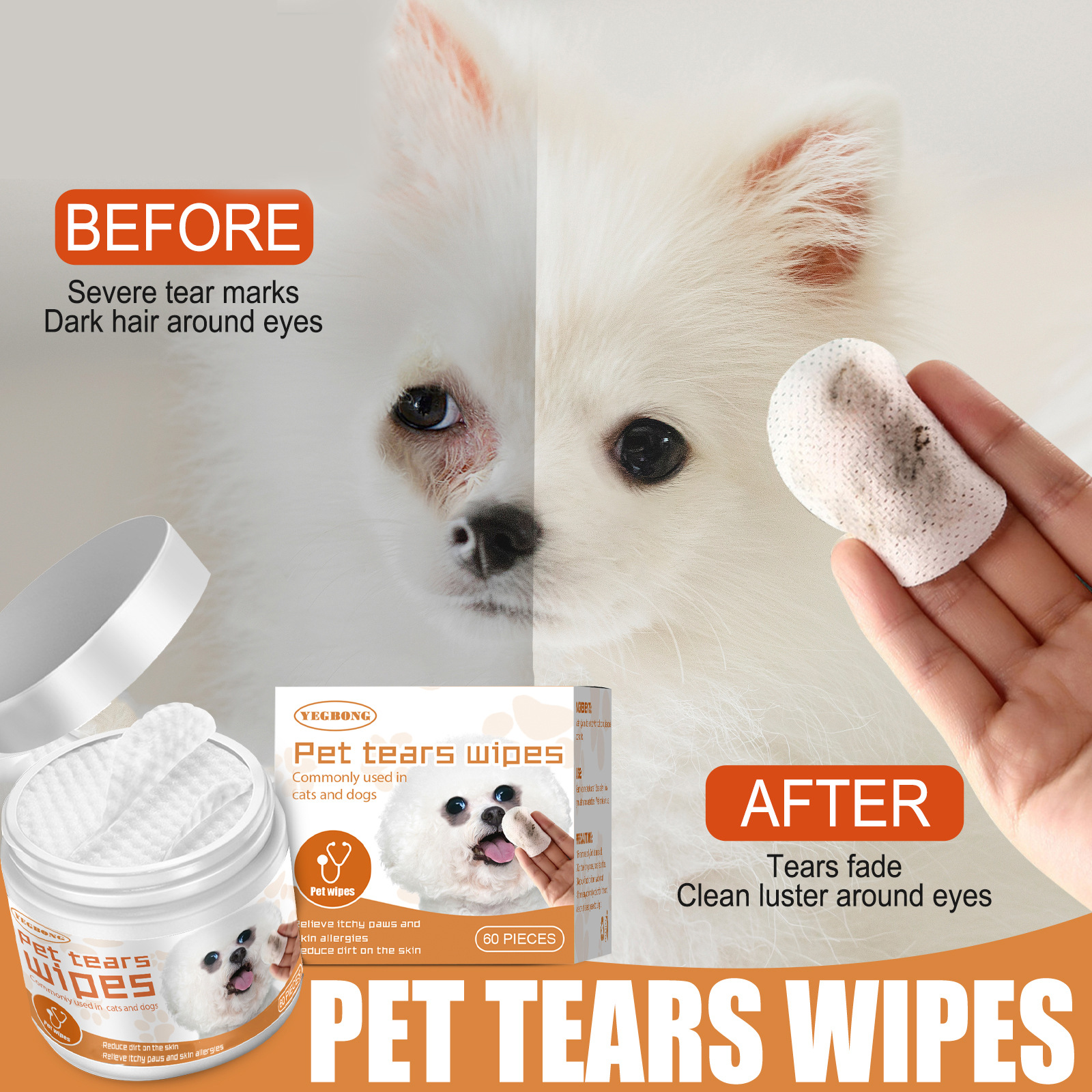 Yegbong Pet Wet Wipes