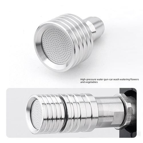 Factory Direct Sale High-Pressure Car Wash 1/4 Quick Connect Spray Gun Stainless Steel Small Shower Tire Washing Watering Plants Watering Vegetables Splash Proof