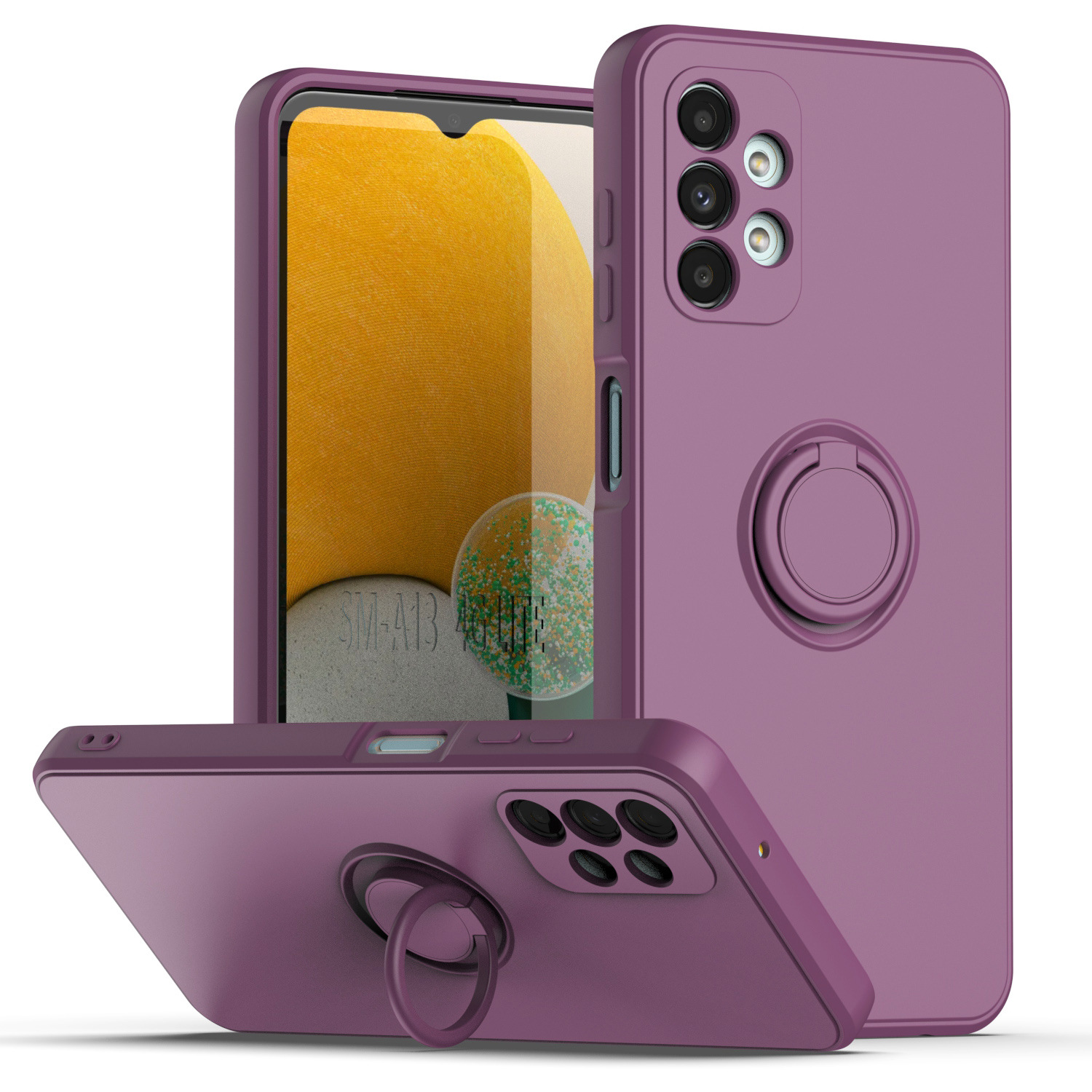 Funda para teléfono móvil Samsung A57, soporte líquido para A56, soporte magnético para coche A22, soporte de anillo A72, funda protectora suave A06 para A54