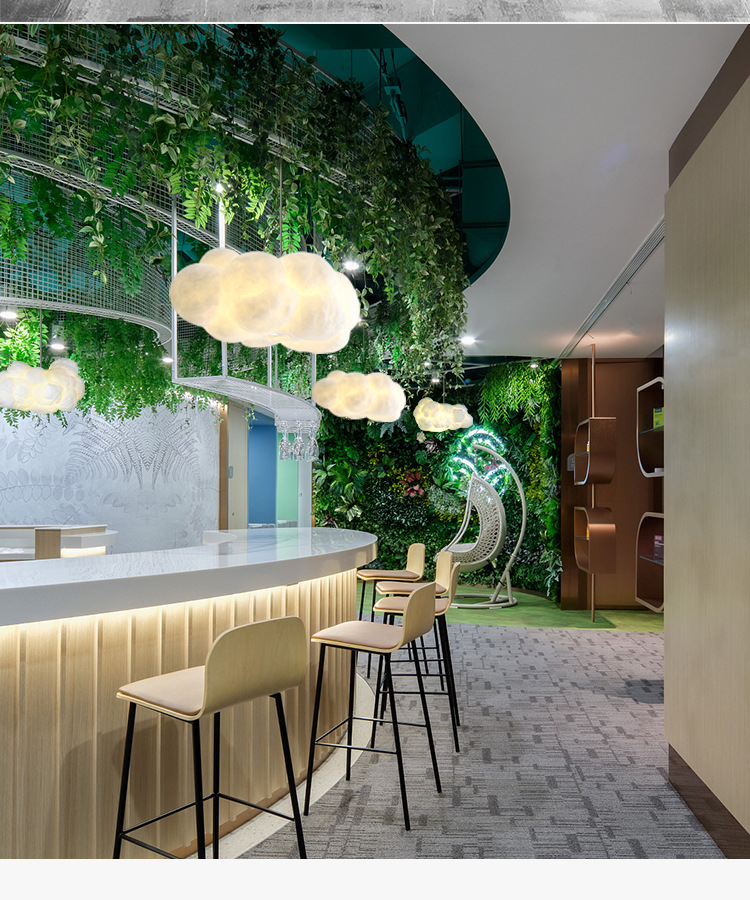 北欧简约漂浮云朵灯咖啡厅餐馆店铺装饰乌云吊灯个性创意 白云灯-阿里巴巴