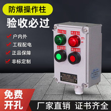 防爆防腐操作柱控制箱远程就地控制按钮箱防尘配电箱BZC