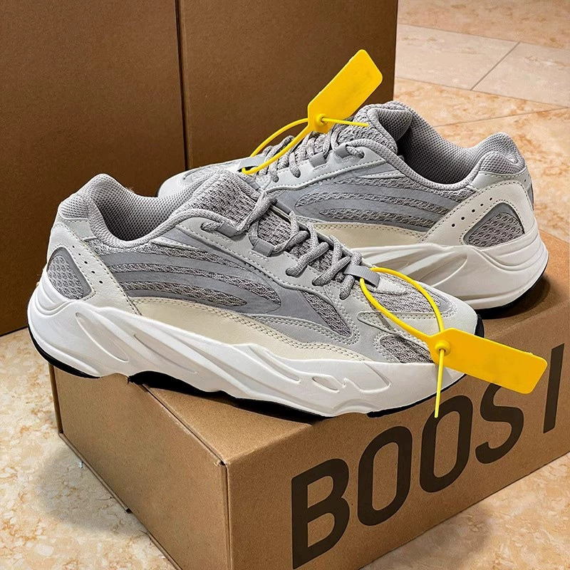 Чистый оригинал Coconut 700 Первого поколения Yeezy700v2 Black Soul Daddy обувь мужская и женская крупный размер ретро пара спортивная обувь