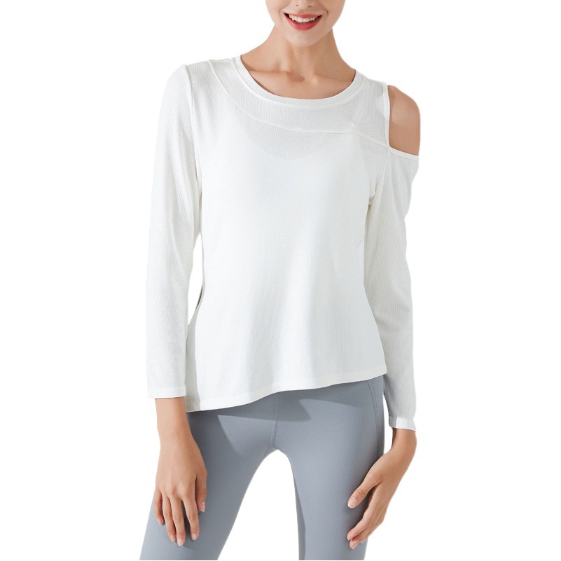 2024 otoño nuevo SLIM-Fit ropa de Yoga de manga larga ropa de fitness de las mujeres Pilates corriendo deportes blusa superior camiseta