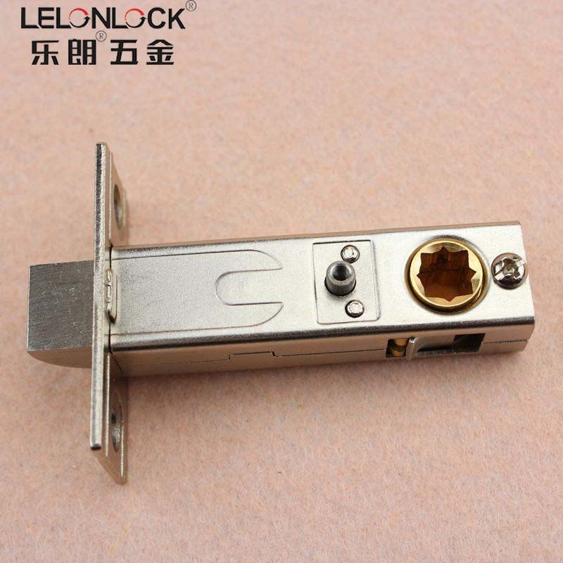 Le Lang puerta mayorista accesorios de hardware puerta de inodoro cerradura de cobre cerradura pequeña llave de cerradura puerta de madera cerradura de lengua única