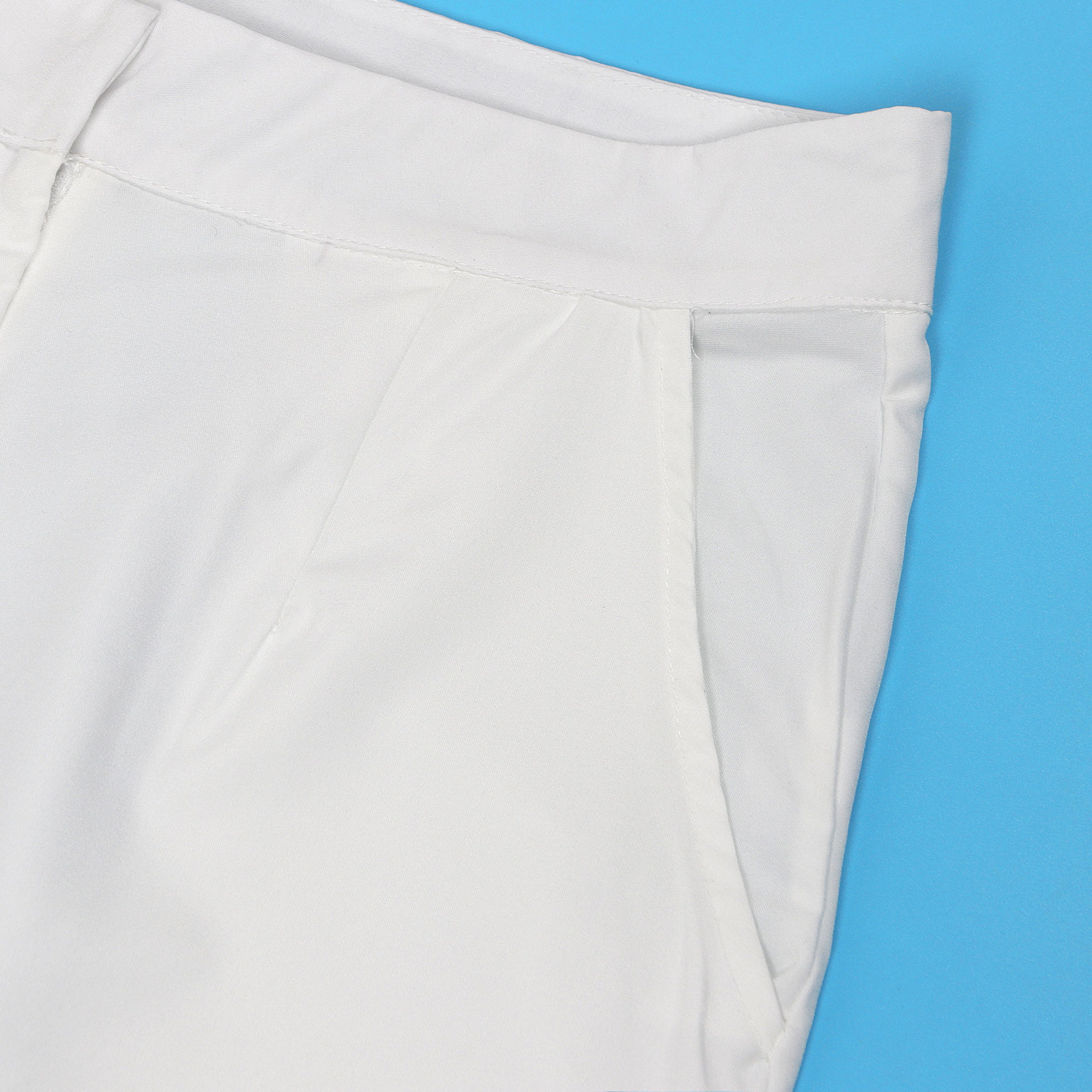 Ensemble deux pièces pantalon large coupe slim à une épaule imprimé pour femme_voghion.com
