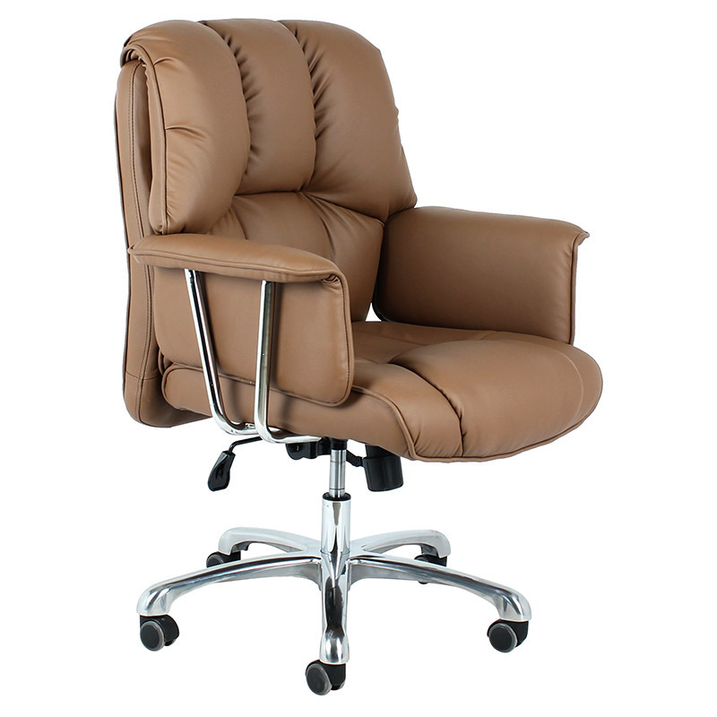 Durable Leather Trend Furniture Task Office Armchair Leather Brown Artificial Leather Bathroom Lift
