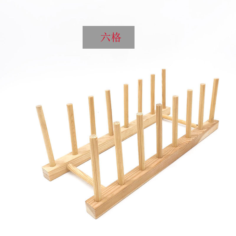 Fábrica Estante de almacenamiento de cocina Vino de bambú Taza de té Estantería Tazón y palillos Estante de almacenamiento Tazón de supermercado multiusos y Plato Estante de drenaje