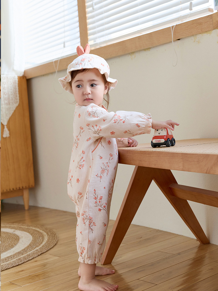 Bebé recién nacido Ropa bebé mono algodón mameluco recién nacido mameluco bebé niña nuevo estilo nacional salida mameluco image 2