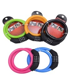 Mountain bike portable anti-theft colored lock dead fly single bike cycling equipment