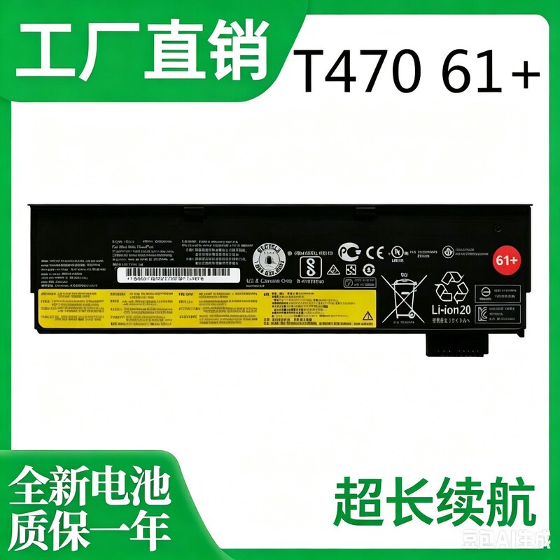 Suitable for Lenovo ThinkPad T470 T480 T570 T580 P51 P52S A285 Laptop Battery
