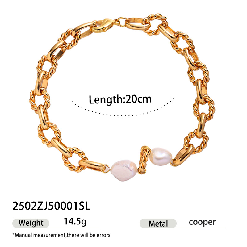 Europa y los Estados Unidos lujo ligero transfronterizo pulsera de alta sensación de perla natural exquisita nicho diseño universal ventas calientes nuevas