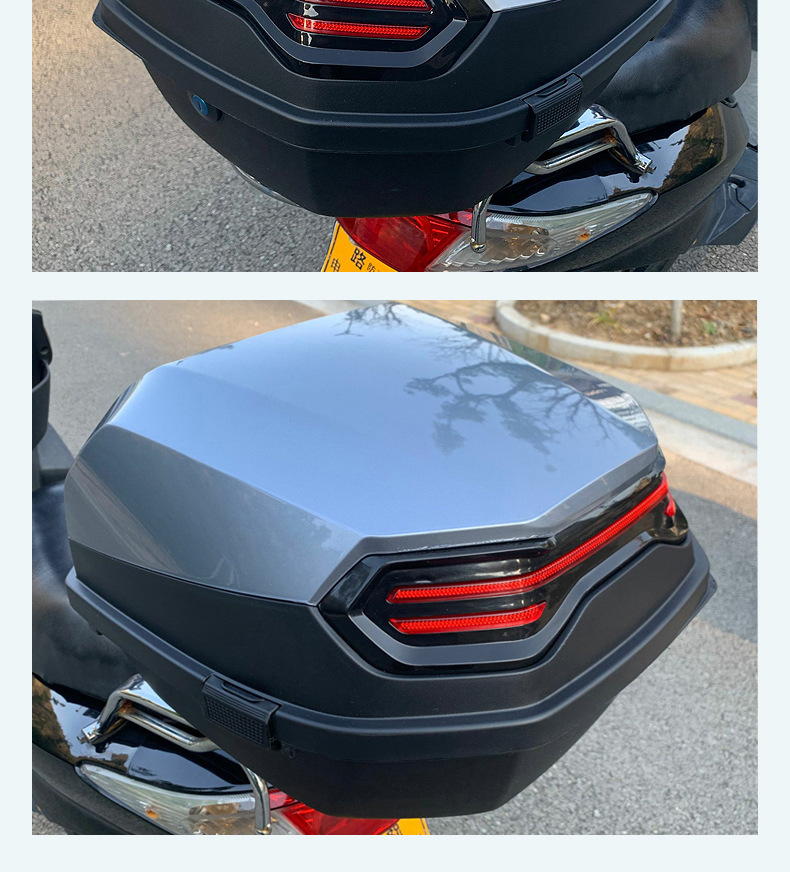 Universal Electric Vehicle Trunk for Aima, Yadea, and Loncin Thickened Large Electric Scooter and Motorcycle Tail Box