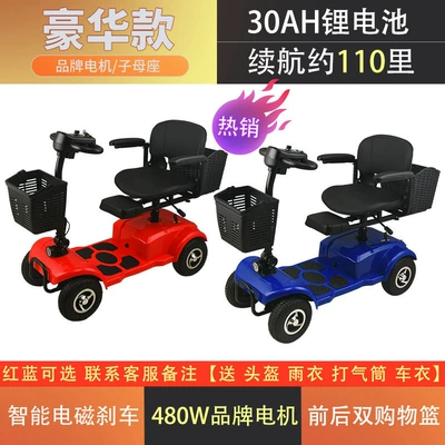 car for the elderly folding: Qatlanan elektrik velosipedlər - luxurious-double-lithium-battery-30ah
