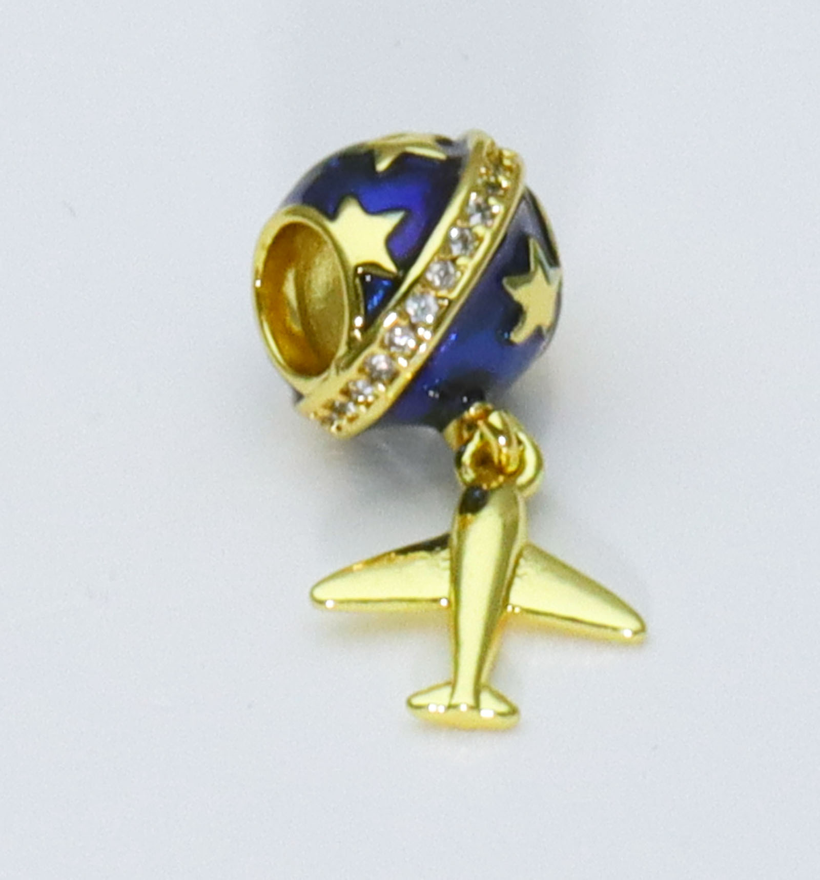 Bracelet jonc émaillé avec breloques pieuvre cœur avion colorées_voghion.com
