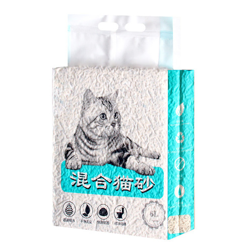 Mixed Tofu Puff Clay Litter Strong Clumping Low Dust Litter Deodorizing Flushable Plant Fiber Litter Wholesale