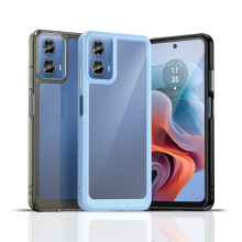 适用Moto G34手机壳 Moto G34透明炫彩防摔全包TPU太空手机保护套