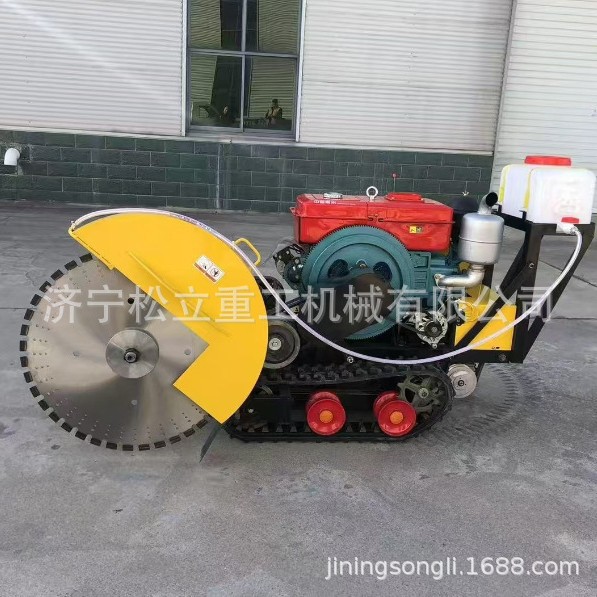 混凝土水泥地面切割机市政路面开槽机自行走切刻一体机马路切缝机