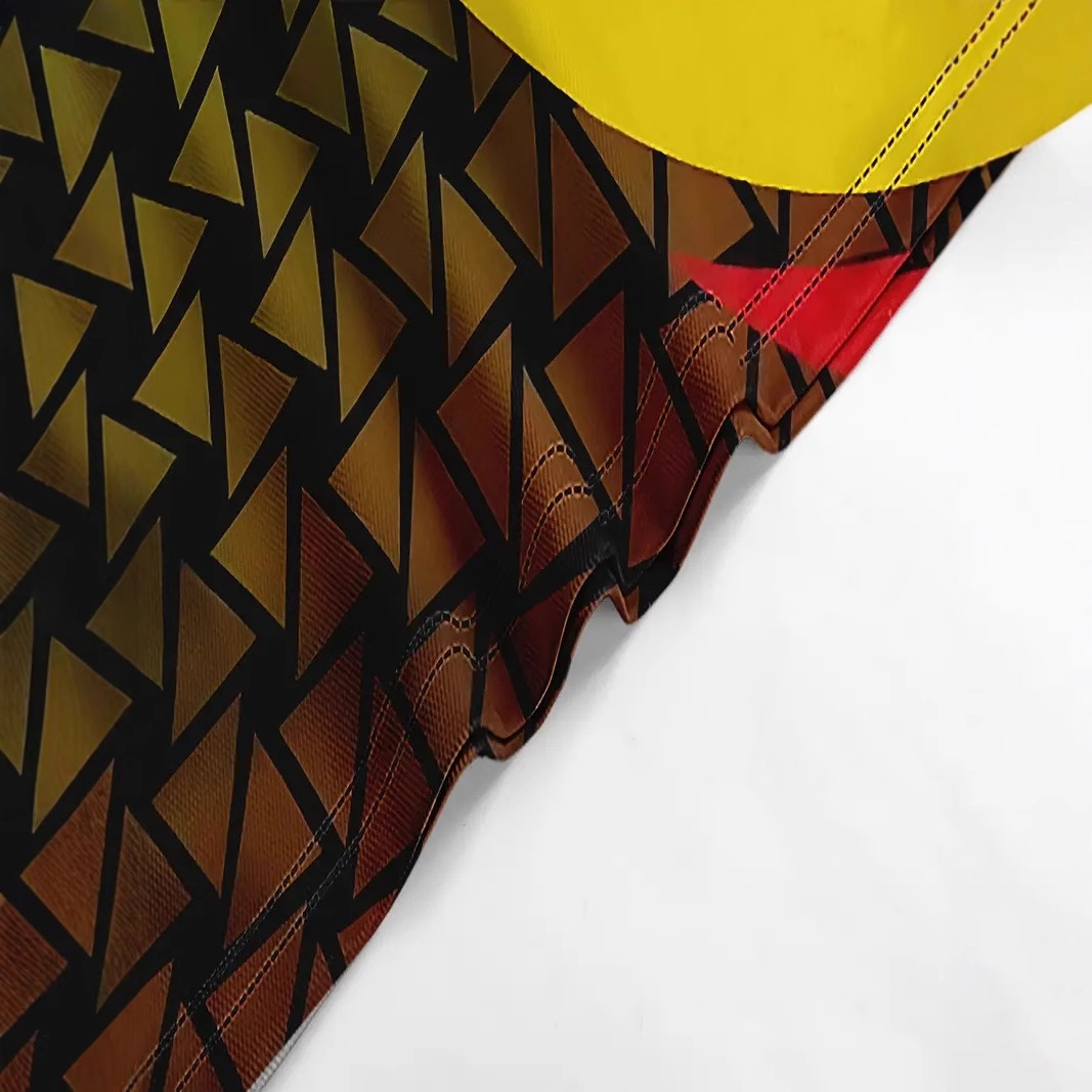 Deportes de verano para hombres Camiseta suelta transpirable de manga corta con cuello redondo Color de contraste geométrico Venta caliente Impresión 3D