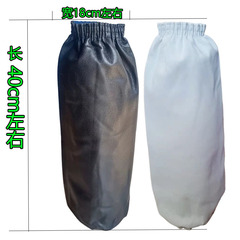 防水防油加厚白皮革袖套黑人造革護袖加肥加大袖頭防雨綢套袖廠家