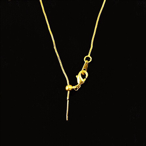 New versatile universal necklace for women, Lulutong, beaded with needle, adjustable, plated with 18k gold, cross chain with needle style