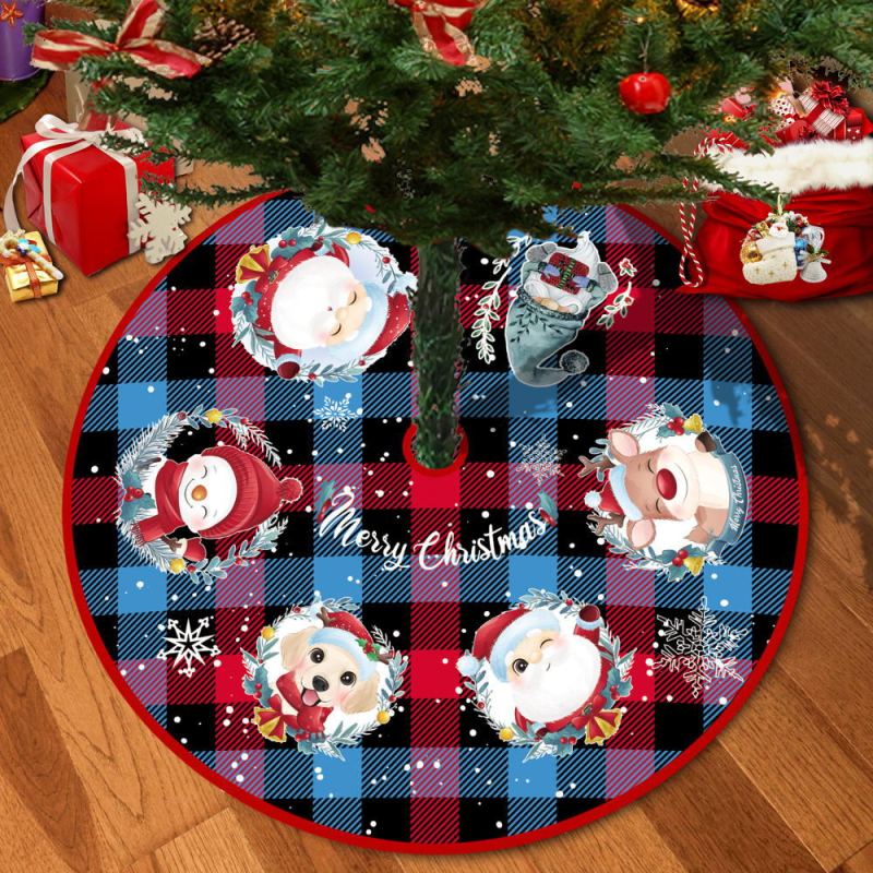 越境で人気のクリスマスツリー用スカート、写真やサンプルでカスタムメイド可能、クリスマスツリーの下にプレゼントを置くための敷物|undefined