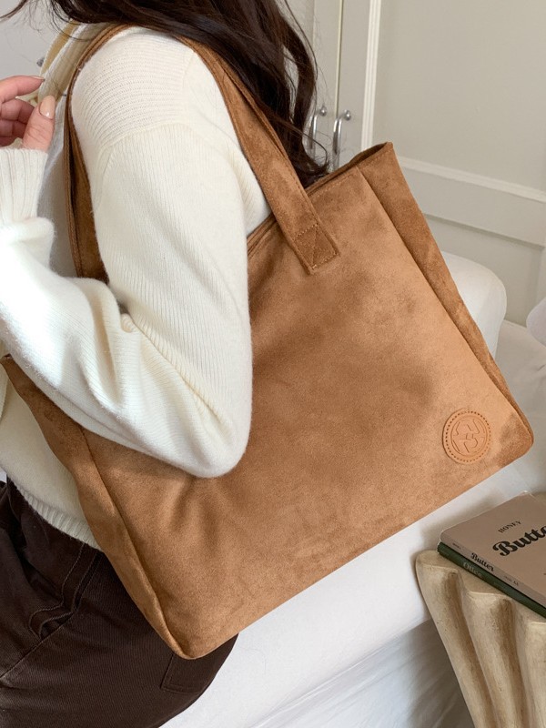 Bolso coreano de piel de ciervo, bolso de hombro de mano casual simple para mujeres, textura universal, bolso especial para estudiantes de clase