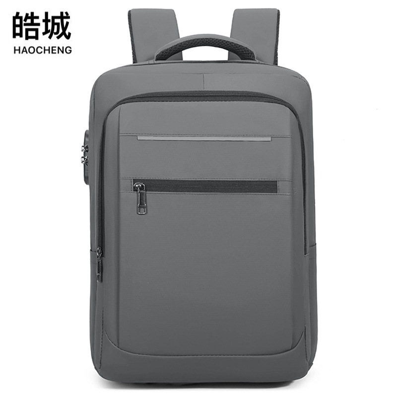 Transfronterizo nuevo estilo 2024 mochila recargable USB de negocios para hombres antirrobo de gran capacidad mochila para computadora de 16 pulgadas al por mayor
